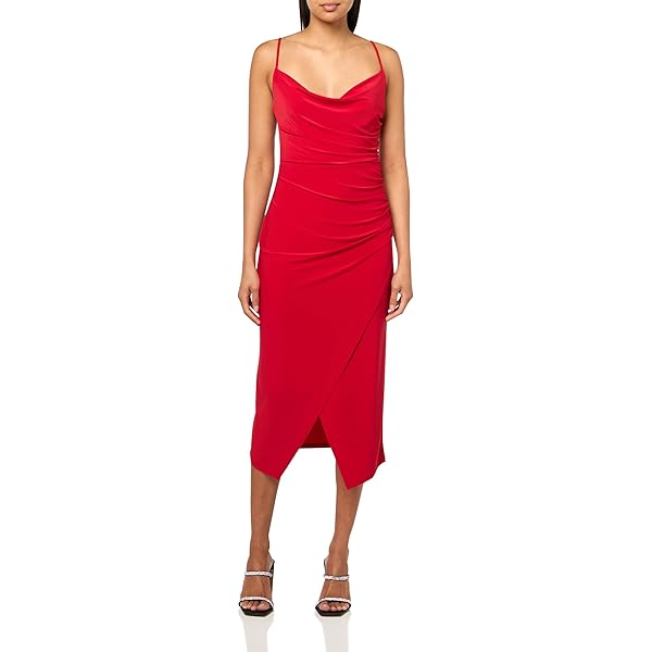 Michael Stars Womens Wren Ribbed Midi Dress US X-Small, Black, with Side  Slit at Amazon Women's Clothing store
