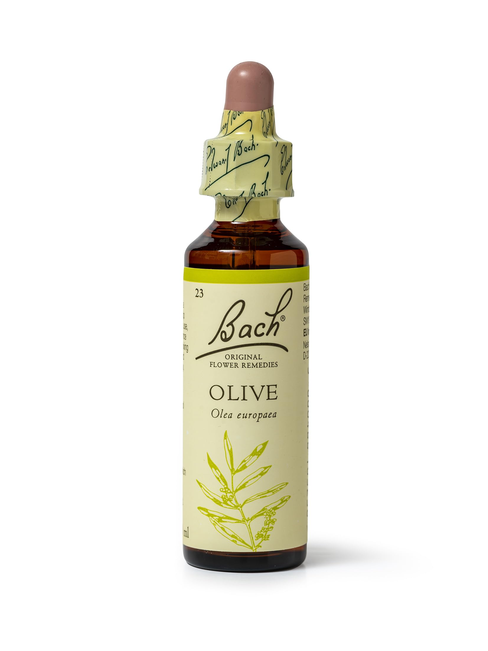 Bach Original Flower Remedies Olive, Live The Day, Stay Energised, Emotional Wellness, Natural Flower Essence, 20ml