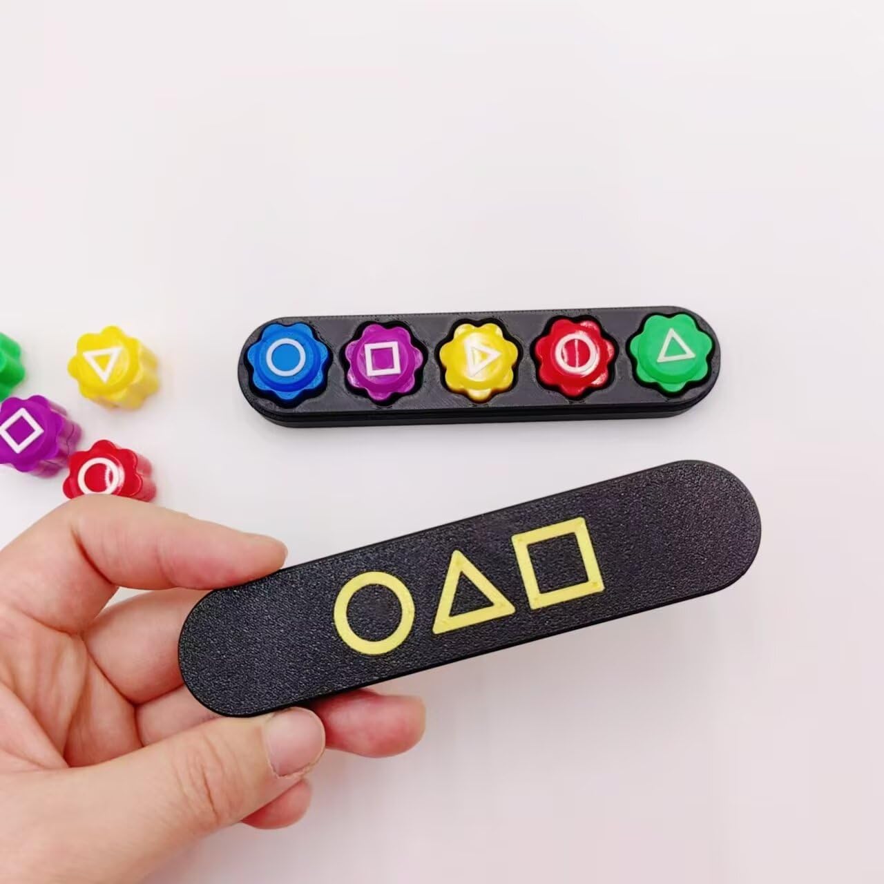 Photo 1 of Gonggi Korean Game Set, Squid Gonggi Stone Jacks, Gong Gi Dice, Korean Traditional Play Game (5 PCS)