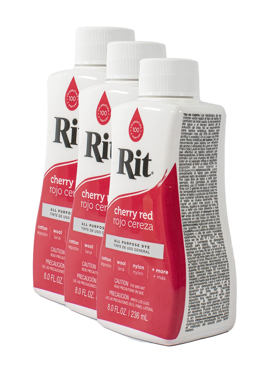 Rit Dye Liquid 236ml Cherry Red Pack of 12