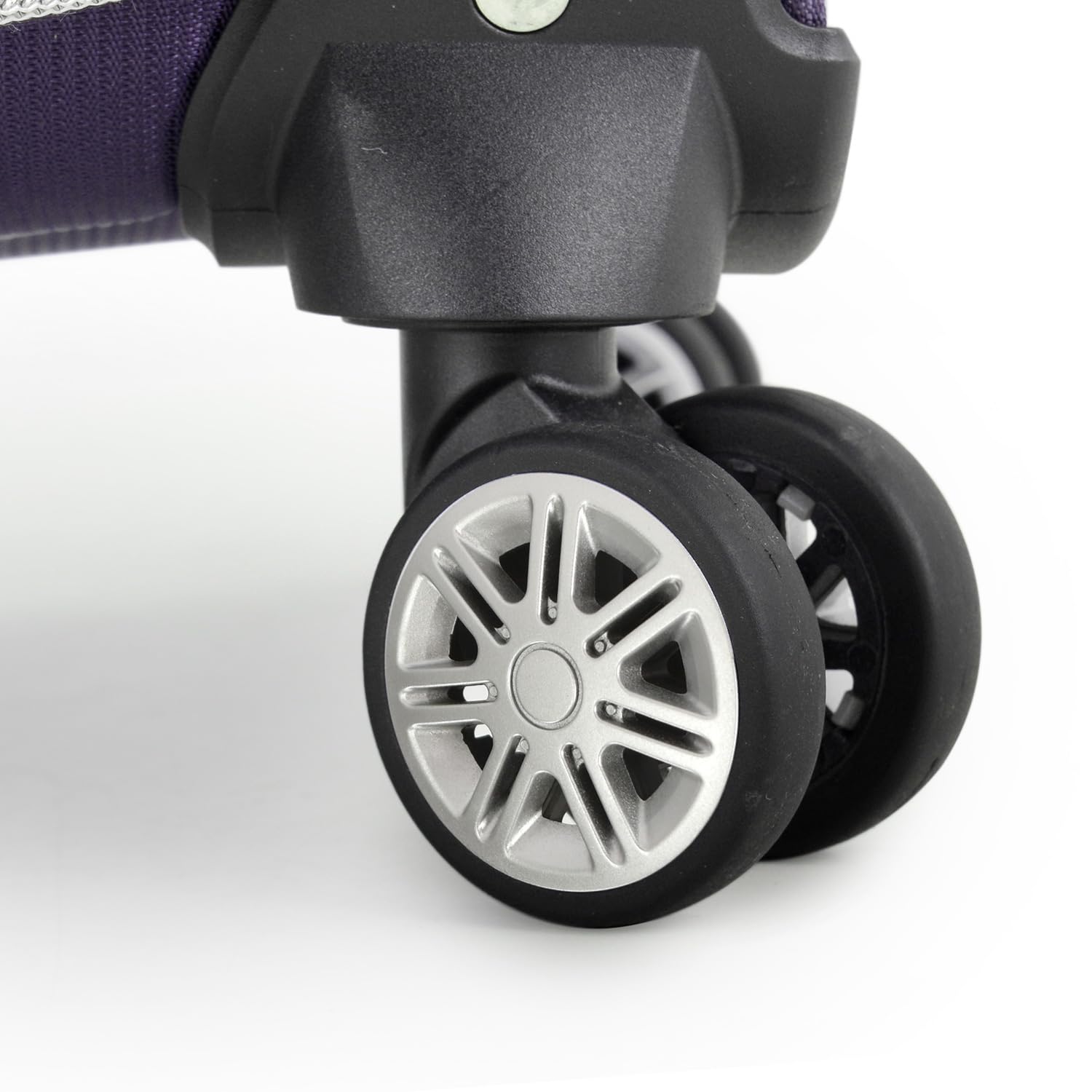 Traveler's Choice Lares Softside Expandable Luggage with Spinner Wheels, Purple, Checked 30-Inch