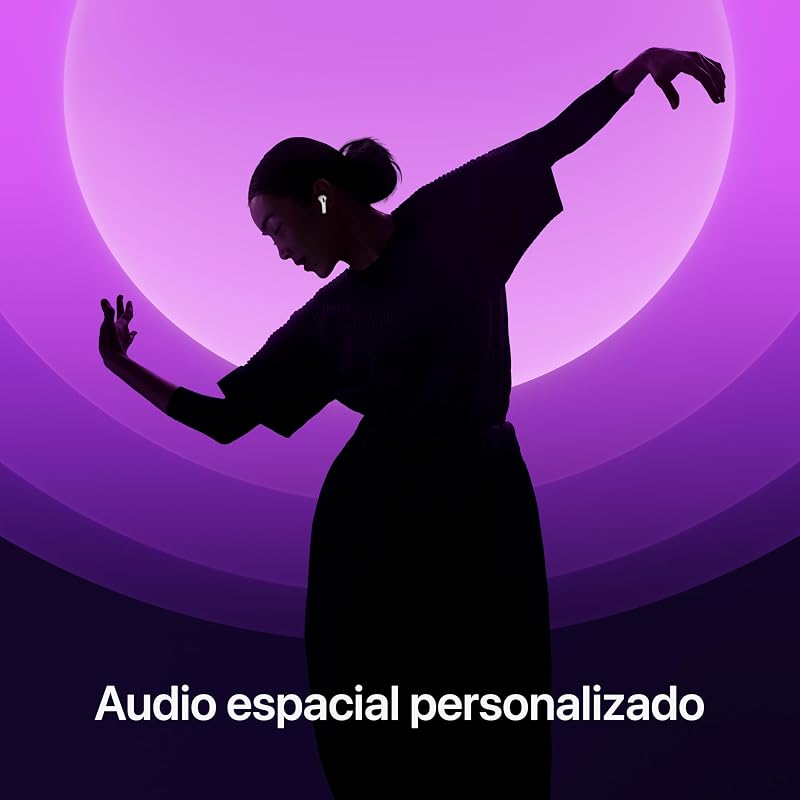 AirPods 4, Auriculares inalámbricos, Bluetooth, con Audio Espacial Personalizado, Resistentes al Agua y el Sudor, Estuche de Carga USB-C, Chip H2 y hasta 24 Horas de autonomía