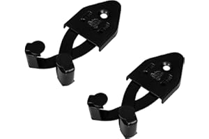 Mythrojan Metal Single Sword Wall Mounts Vertical Sword Mount Display Wall Hanger Adjustable Multifunctional Mount Wall Décor Rack for Axe, Knives - Black,Large, Packs of 2