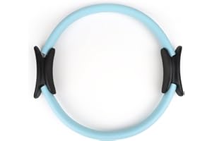 Phoenix Fitness Pilates Ring - Double Handle Exercise Circle Fitness Magic Circle Resistance Ring Dual Grip for Yoga Core Training - 15 Inch