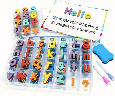 Smart Panda Magnetic Letters and Numbers Set 182 Letters 81 Symbols