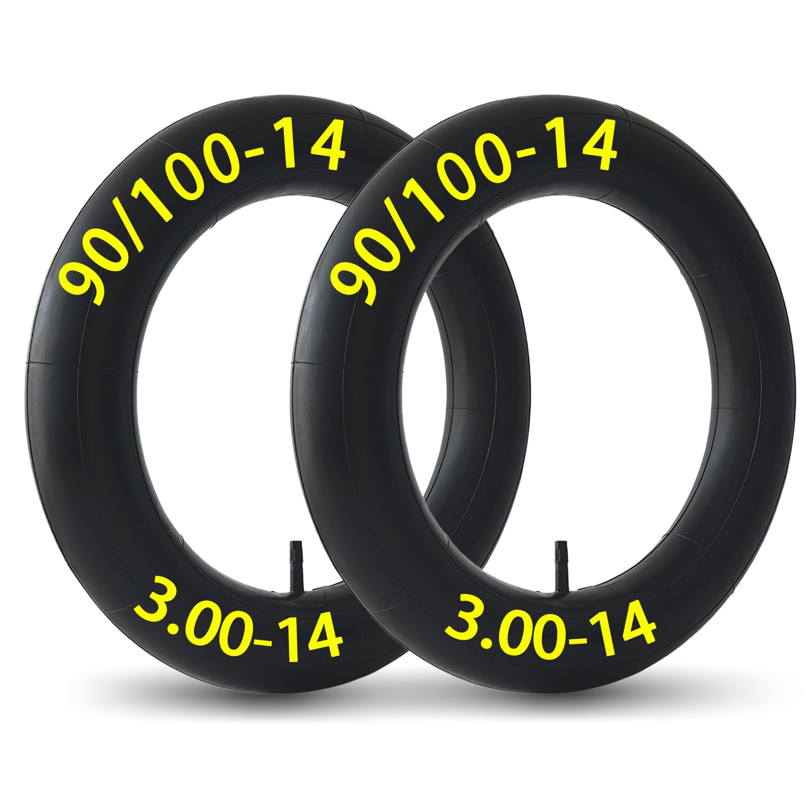 Photo 1 of 2-Pack 90/100-14 Inner Tube 3.00/3.50-14 3.00-14 3.50-14 Dirt Bike Tube