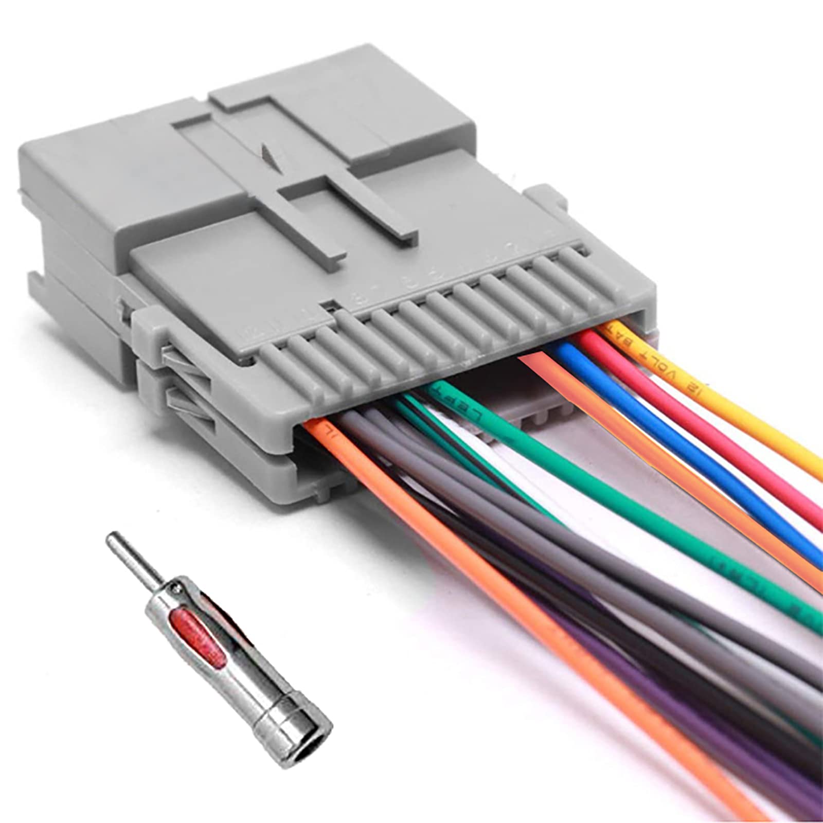 Photo 1 of ZUOZE Car Stereo Radio Wiring Harness with Antenna Adapter for Chevy, GMC, Buick, Pontiac, Hummer, Chevrolet Silverado Colorado Malibu Suburban Corvette Cavalier, GM Sierra Envoy Canyon, Savana, Yukon
