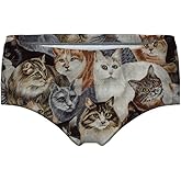 VINCINEY Women's Fashion 3d Digital Printed Panties Underwear Briefs Bikini Bottom Gifts