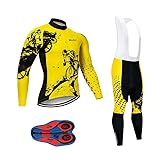 MOXILYN Men's Quick-Dry Cycling Jersey Set Road