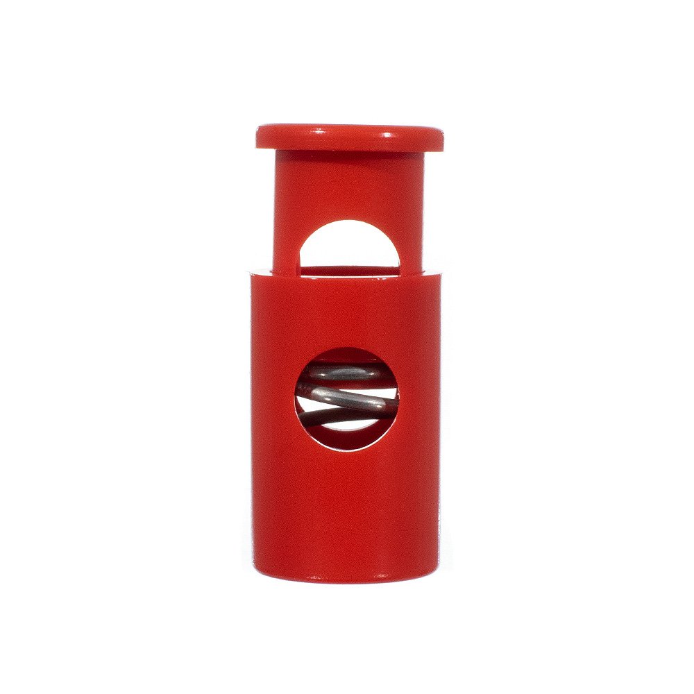 Paracord Planet Single Barrel Hole Top Cord Lock - Multiple Colors and Pack Sizes (Red, 5 Pack)
