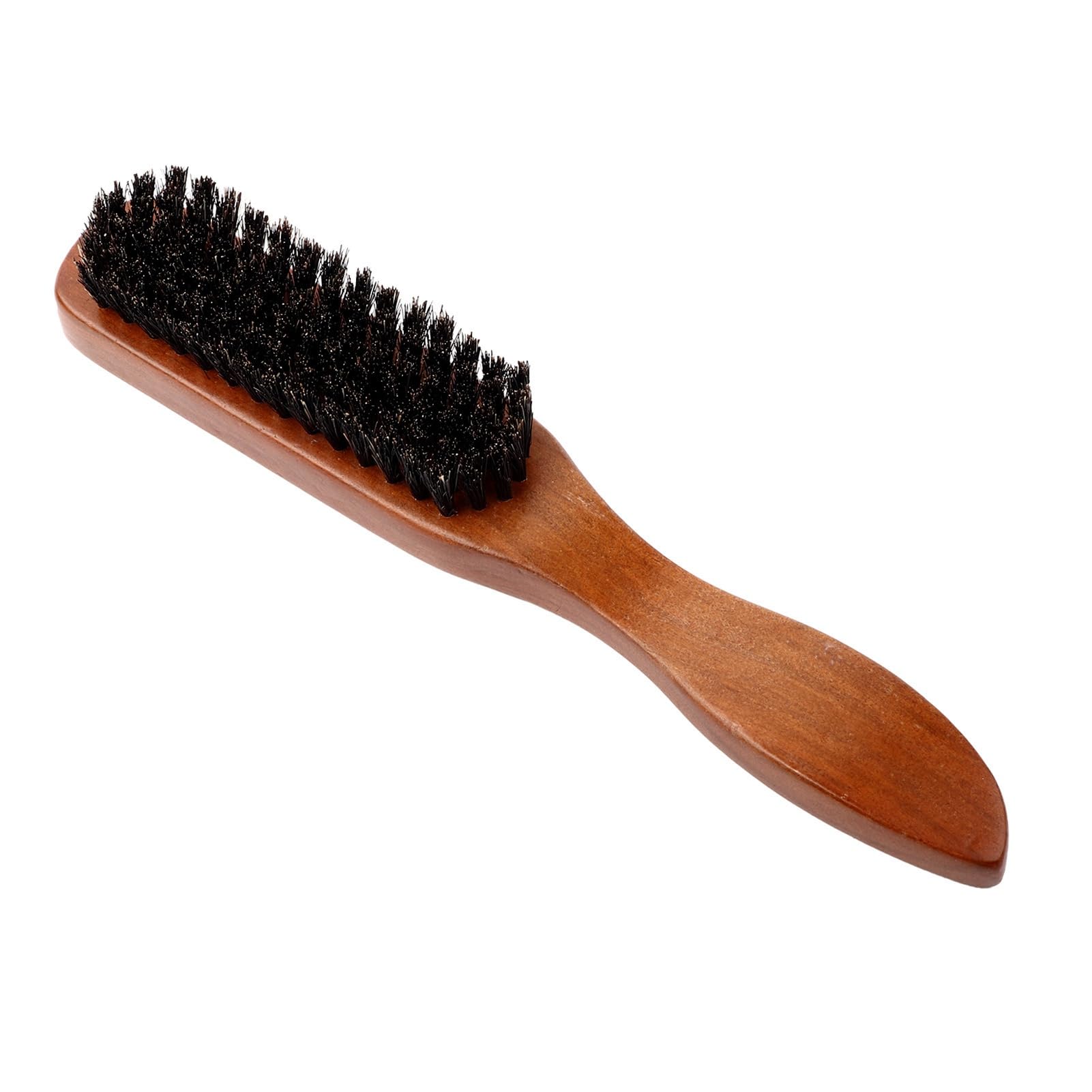 Men's Solid wood Beard Brush, Facial Shaving Mustache Cleaning Barber Salon Appliance Tool Beard Styling Bristle Hair Comb Helps Softening Mustaches