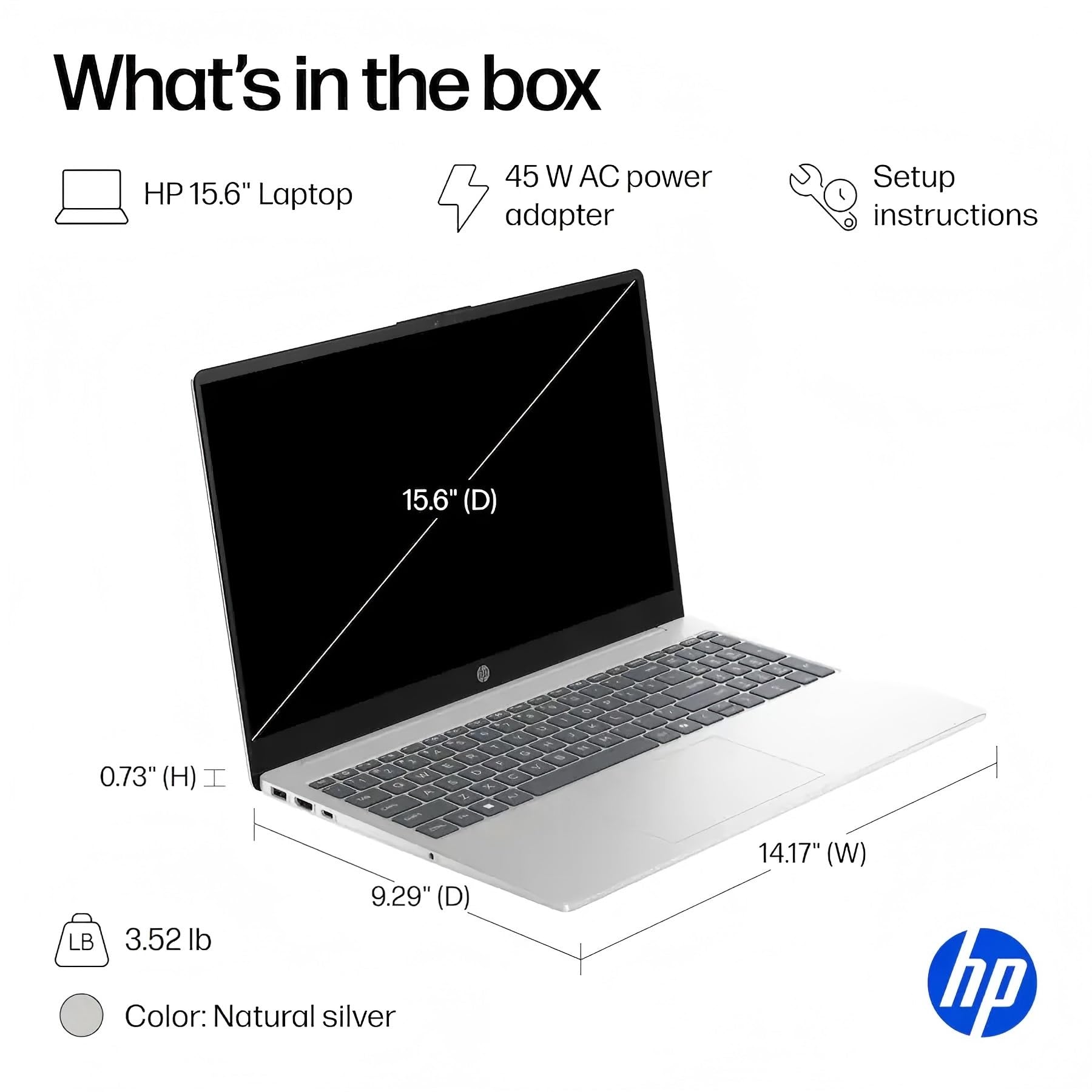 Laptop HP con pantalla táctil, 15.6" FHD Intel Core i5-1334U (hasta 4.6GHz) 16GB RAM 512GB SSD, Win 11 Pro Anti-Glare Windows AI Microsoft Copilot WiFi6 con accesorio GM para negocios y estudio
