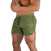 FLYFIREFLY Men's Gym Workout Shorts Running Lightweight Athletic Short Pants Bodybuilding Training