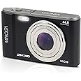 Minolta MND20 44MP Digital Camera – 2.7K Ultra HD Video, 16X Digital Zoom, Anti-Shake Stabilization, Time Lapse, Face Detection, 2.9-inch LCD Display – Lightweight Compact Camera (Black)