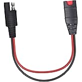 SAE Wiring Harness, Compatible with NOCO Genius 5 GC009 intelligent battery charger 4269, with 14AWG pure copper SAE connector tail fiber, used for motorcycle/ATV/UTV/car adapter connection components