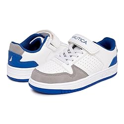 Nautica Kids Boys Sneakers Adjustable Strap Bungee