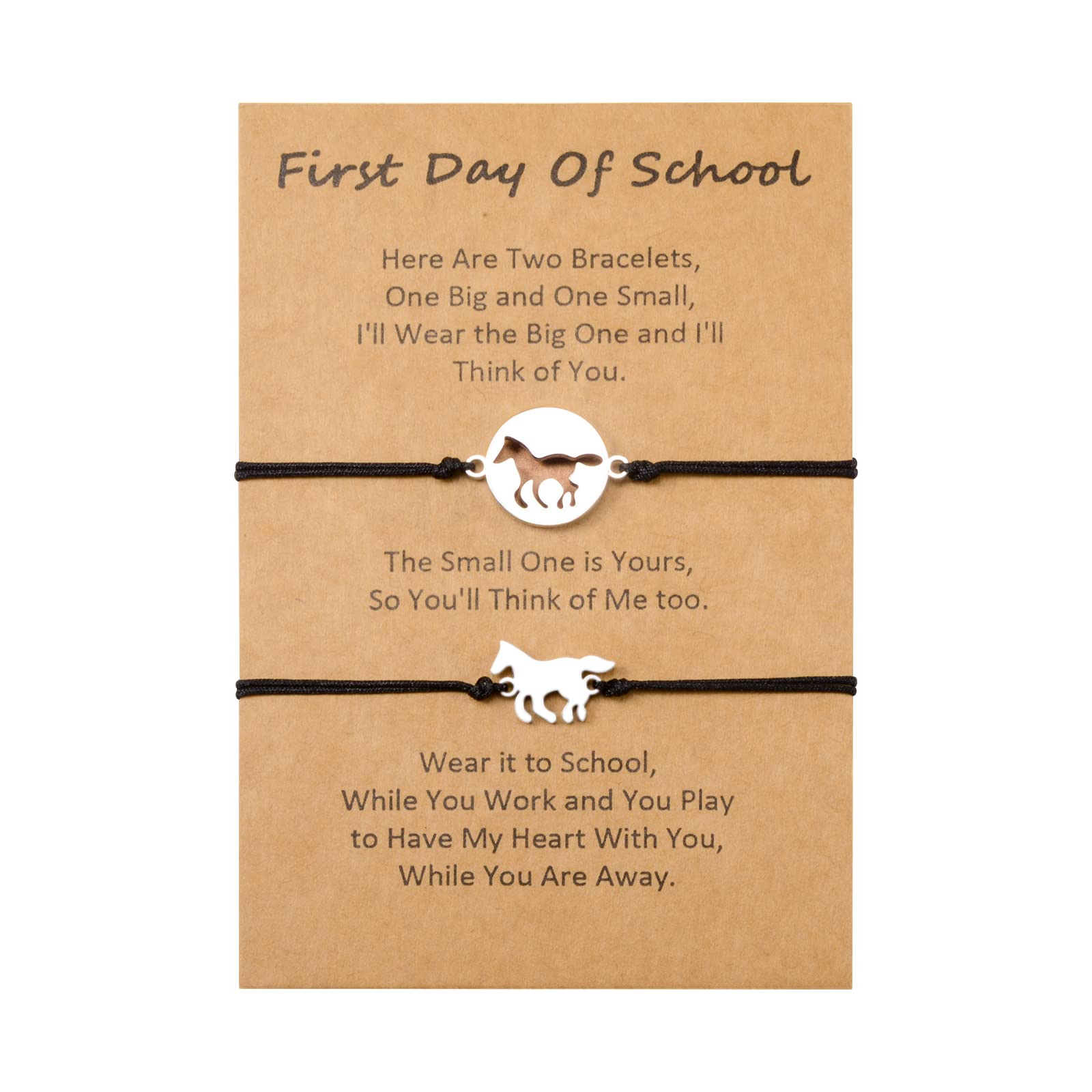 GBTBYS First Day of School Gift 2 Pcs Horse