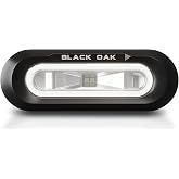 Black Oak Low Pro Marine Spreader Light, Flush Mount, 20W, Black White | 2000 Raw Lumens, Waterproof IP69K Rating, 12 to 30 Volt, Saltwater Rated, For Boat Deck and Cockpit
