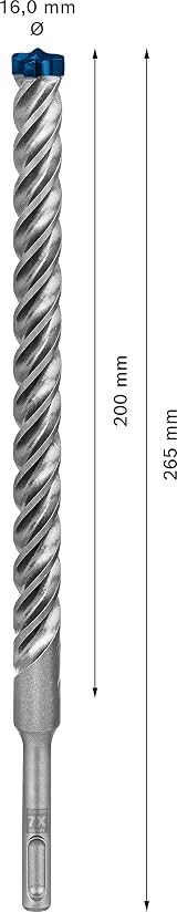 Bosch 10x EXPERT SDS plus-7X Hammer Drill Bit 16 mm Carbide 200/265 mm view 3