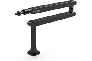 BEACN Mic Stand - Studio-Quality Low Profile Adjustable Microphone Arm with 360° Rotation, Cable Management, Easy Clamp, Universal Fit For Streaming, Podcasting, Gaming (Dark)