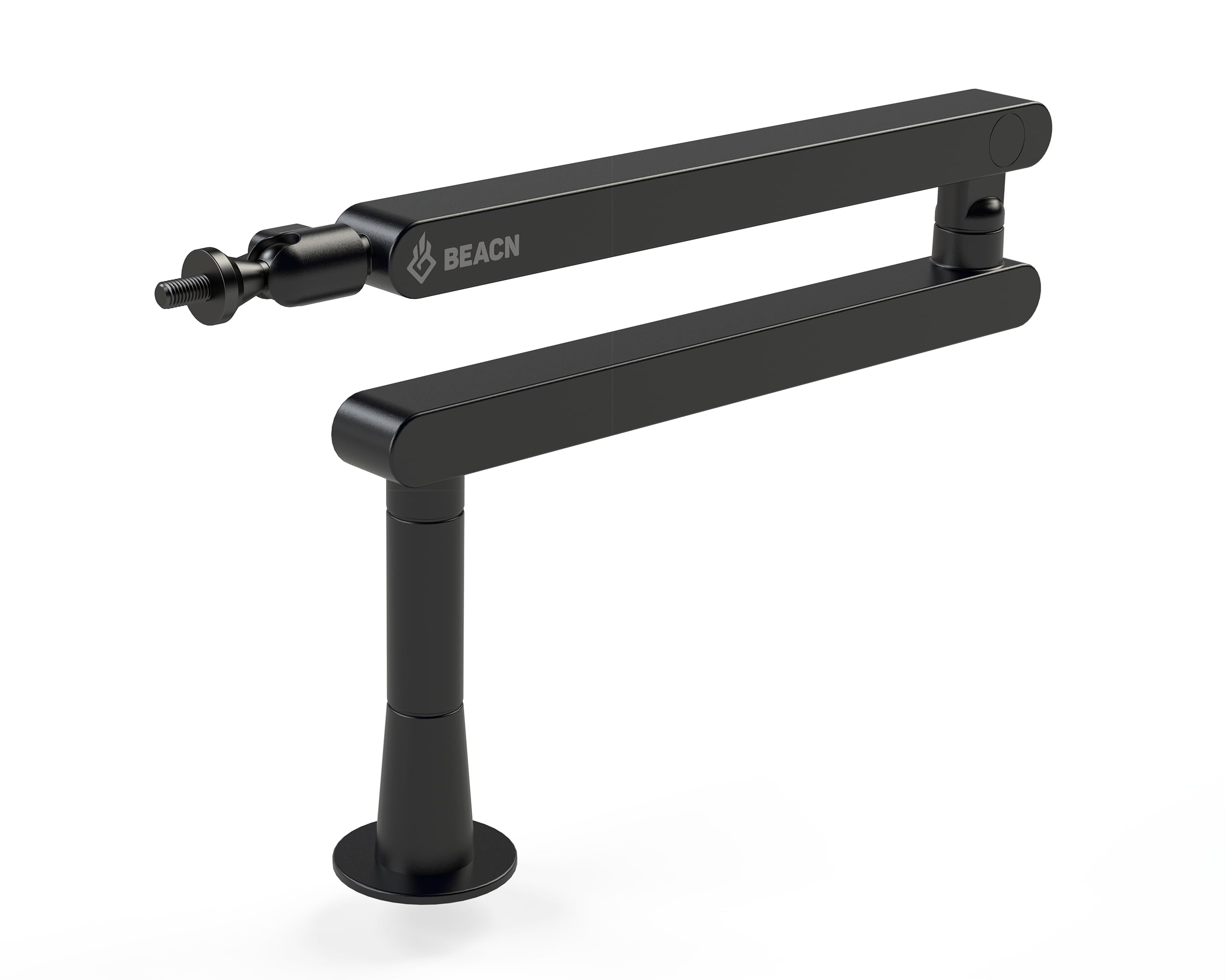 BEACN Mic Stand - Studio-Quality Low Profile Adjustable Microphone Arm with 360° Rotation, Cable Management, Easy Clamp, Universal Fit For Streaming, Podcasting, Gaming (Dark)
