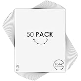 Golden State Art, 8x10 Backing Board Only, 4-Ply Thick 50 Single Backer Boards for Frame, Photo, Print