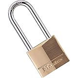 Master Lock 140DLH Solid Brass Padlock, Bronze/Silver