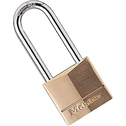 Master Lock 140DLH Solid Brass Padlock, Bronze/Silver