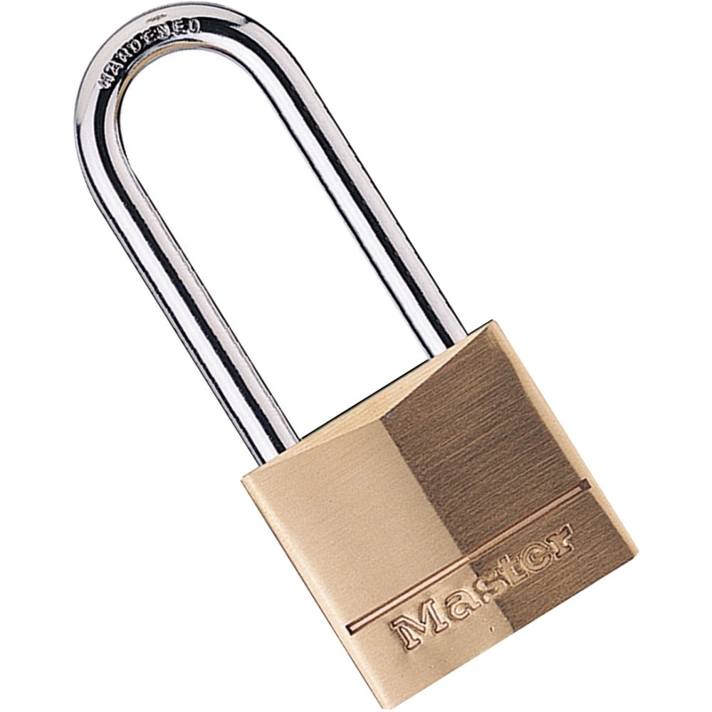 Master Lock 140DLH Solid Brass Padlock, Bronze/Silver