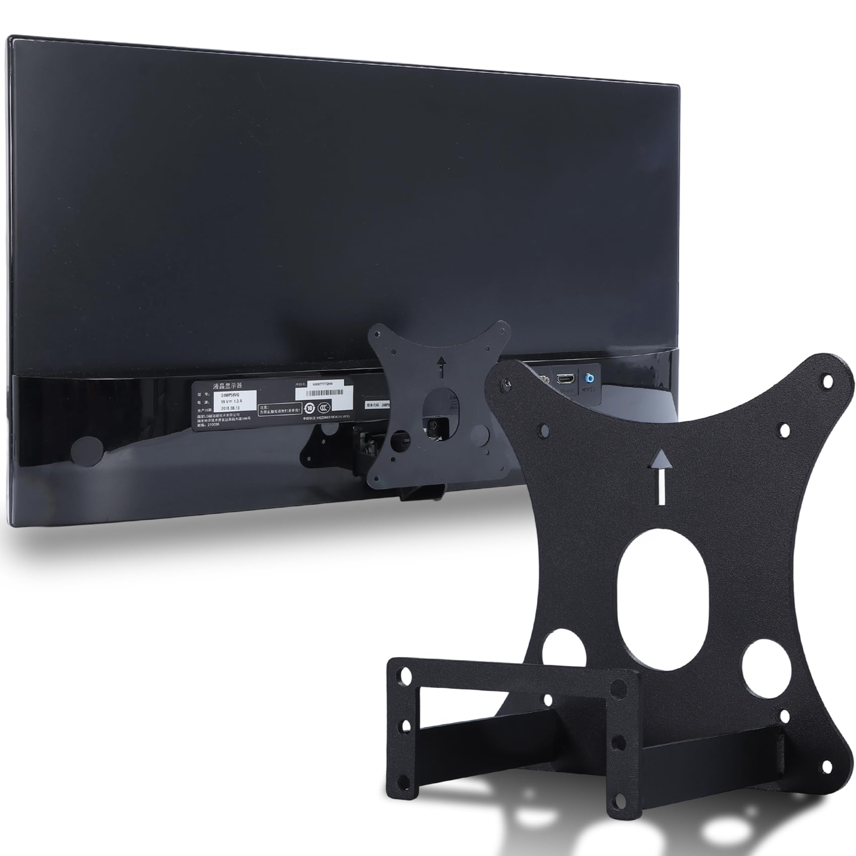 Photo 1 of 24MP59HT-P VESA Mount Adapter Compatible with LG Monitor(Fits 24MP58VQ,24MP58VQ-P,24MP59G,24MP59G-P,24MP58VQ-PB,24MP59G-PA,24MP59HT,24MP60VQ,24MP60VQ-P,24MP60VQ-PF) – 75x75 to 100x100 Wall Mount