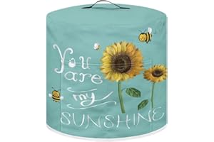 NETILGEN Air Fryer Cover Dust Cover Compatible with 3 Quart Instant Pot, Dust Protection Insulated Kitchen Appliance Cover with Top Handle and Storage Pockets for Women Wife Gift, You Are My Sunshine