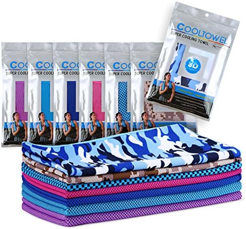 PELLIOT Cooling Towel for Instant Cool Relief Soft Breathable Ice Towel for Gym Yoga and Outdoor Activites (Single-layer White)