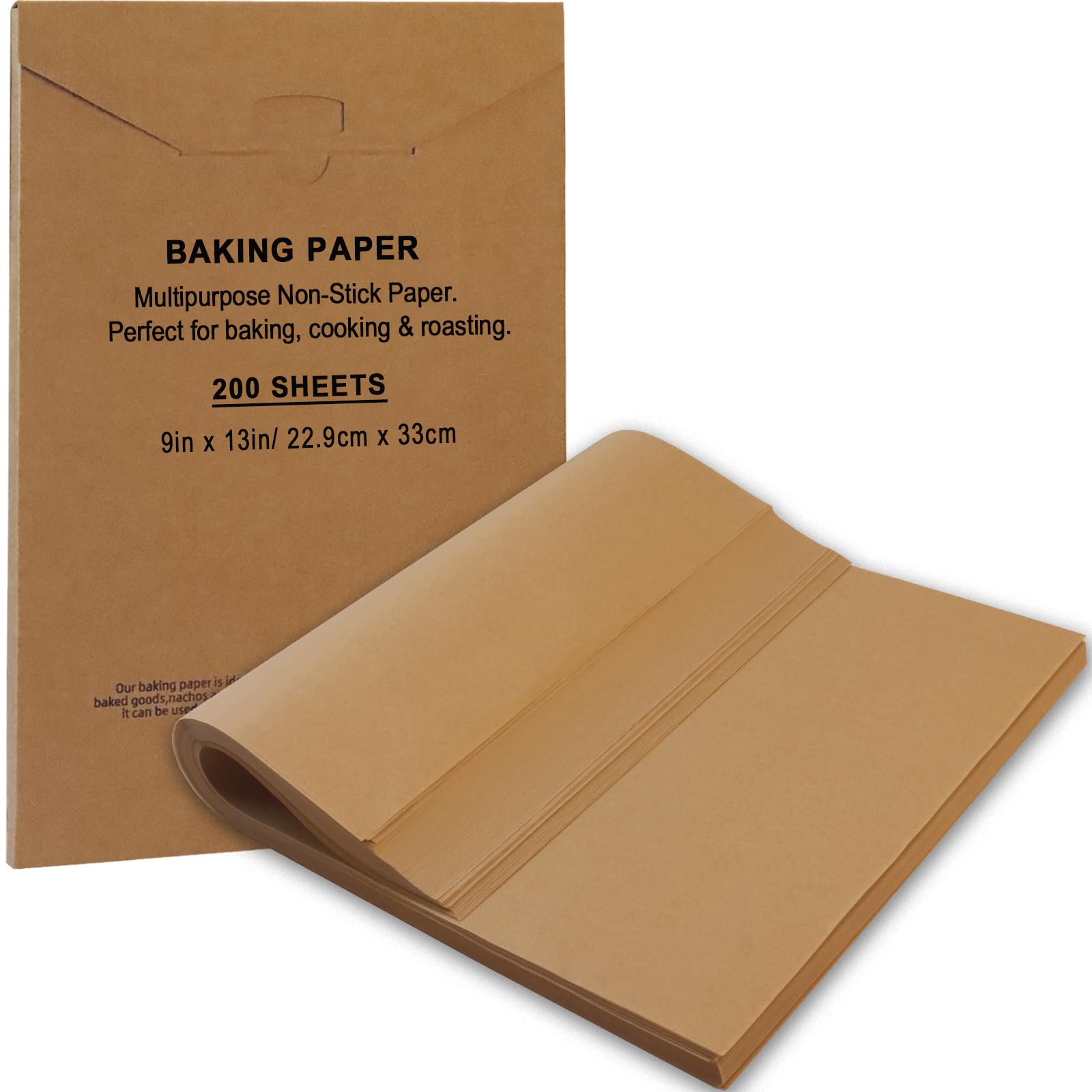 Photo 1 of ?KIDOFLY 200 Pcs 9x13 Inch Unbleached Precut Parchment Paper Baking Sheets – Non-Stick Baking Paper for Oven, Air Fryer, Grilling & Steaming, Heat Resistant Up to 450°F?
