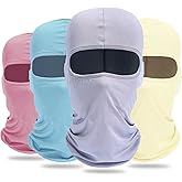 Ezovino 4 Pack Balaclava Ski Face Mask for Men Women,Cooling Neck Gaiter Full Head Mask Face Cover