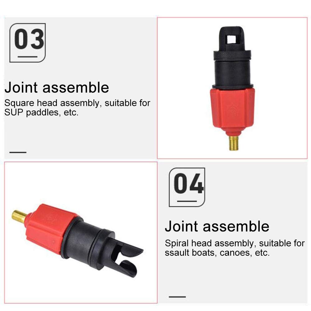 Wisamic Inflatable Paddle Board Valve Adapter Canoe Kayak Boat