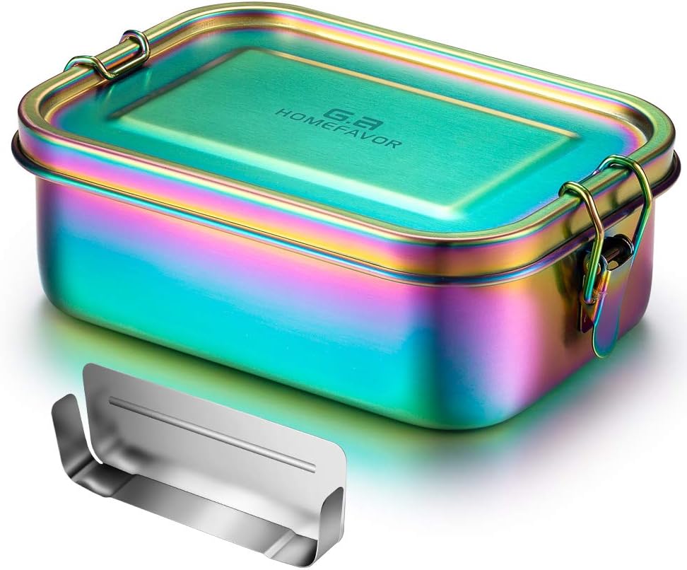 Otufan Bento Box Portatile Isolato, 700ml Lunch Box Termico in Acciaio