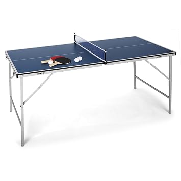 Klarfit Tavolo Da Ping Pong Pieghevole Con Rivestimento