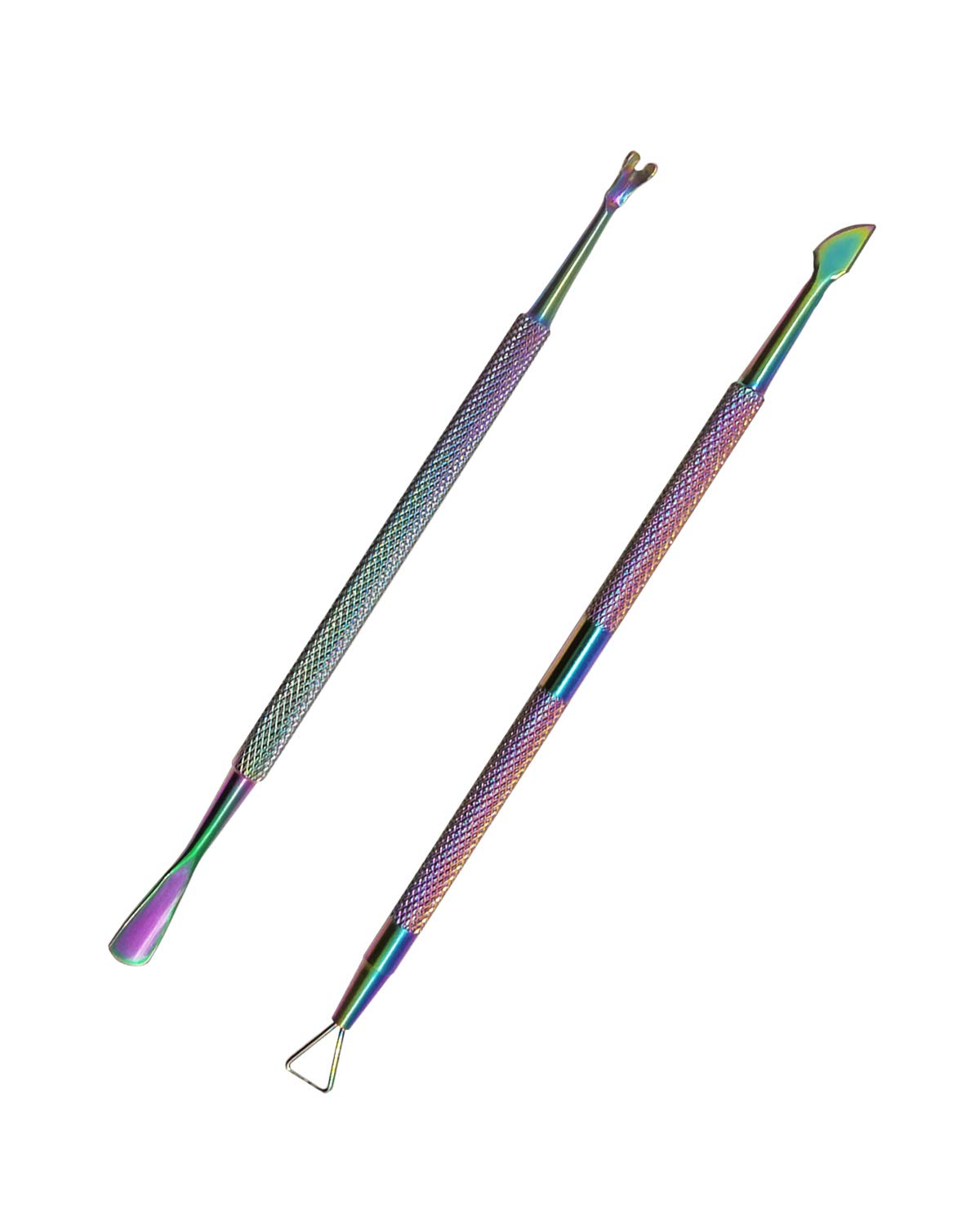 Cuticle Pusher Nail Polish Remover Stainless Steel Manicure Tool Set Gel Nail Polish Peeler Scraper Nail Care Stick Pedicure Kit for Fingernail and Toenail, opove P1, Color Gradient: Beauty