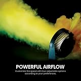 homebine USB Desk Fan 2000mAh Rechargeable 4 Speed 360° Rotation Strong Airflow view 2