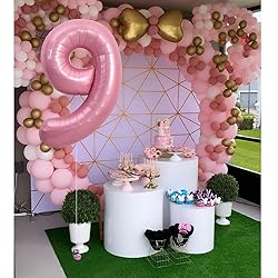 TONIFUL 40 Inch Light Pink Large Numbers