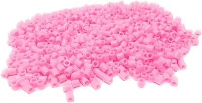 WS UK 1000 Pack Fuse Beads 5mm Midi Pastel Pink for Peg Boards