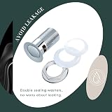 Wasserrhythm Pop Up Basin Waste Slotted Click Clack Chrome 304 Stainless Steel view 8