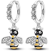 NARMO Dangle Drop Earrings 925 Sterling Silver Dangle Hoop Earrings for Women Moon and Star Earrings Dream catcher Earrings for Women