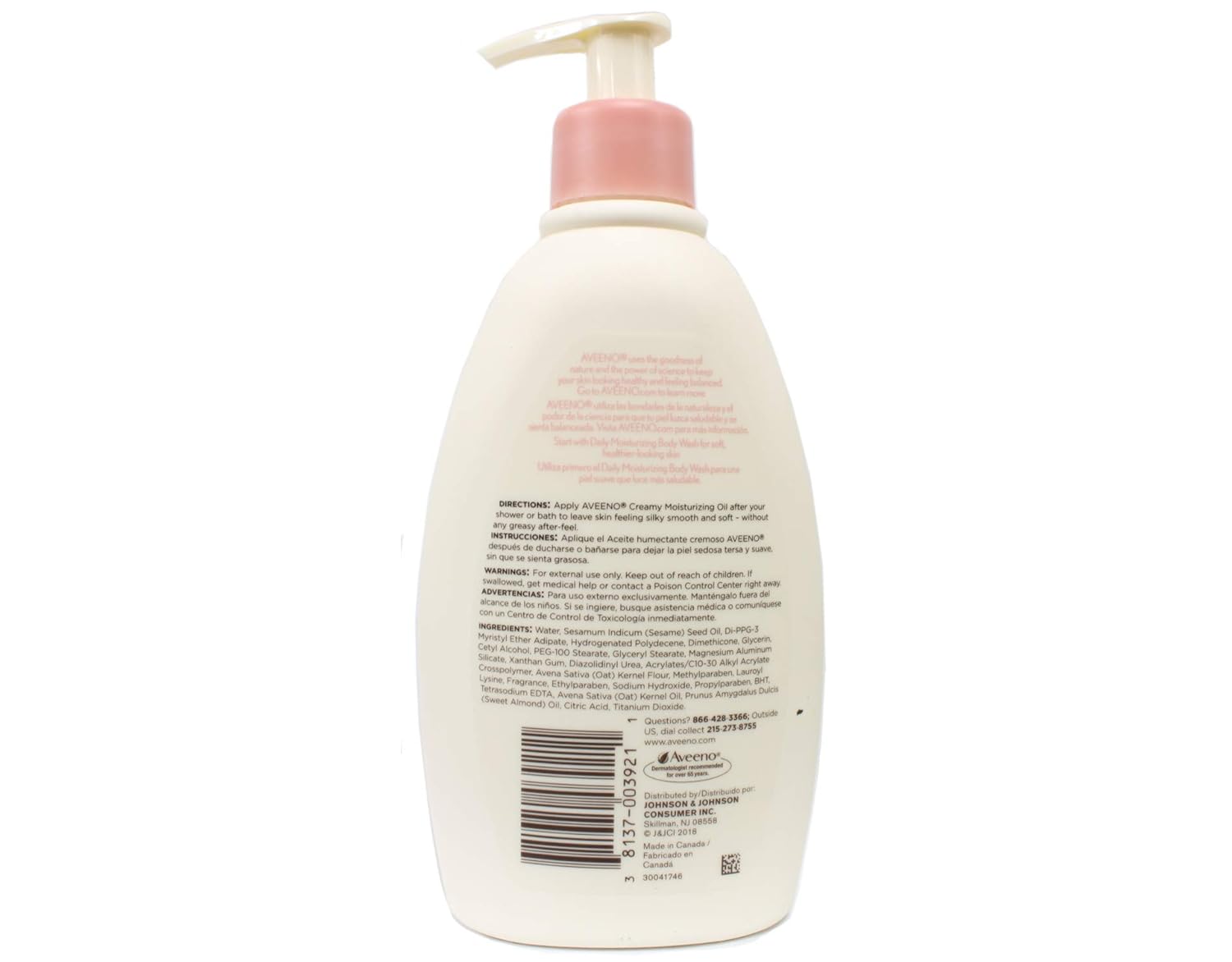 Aveeno Creamy Moisturizing Oil - 12 oz - 2 pk : Beauty