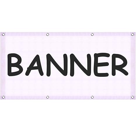 Blank Banner Large Blank Banner Vinyl Banner With Grommets For