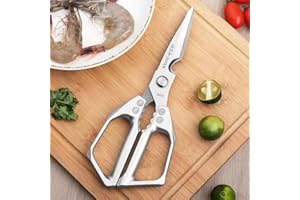 Kitchen Shears Stainless Steel Food Cooking Scissors for Chicken Bone Fish Meat Cutting BBQ Home Use