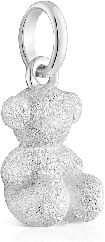 Pendentif ours en argent diamanté pour femme, collection Bold Bear