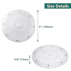 Murtenze 2Pcs 8 Inch Acrylic Turntable