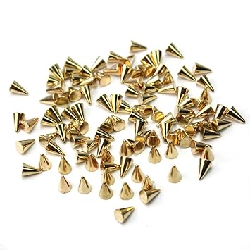 Amazon Com Rhx 100pcs Metal Punk Cone Nail Art Spikes Bullet Stud