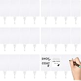 Youyole 200 Pieces Plastic Tags Waterproof Plastic Seal Shipping Tags Logistics Use Big Sign Tie Large Label Tie 250 mm Total Length (White, 2.28 x 3.94 Inches)